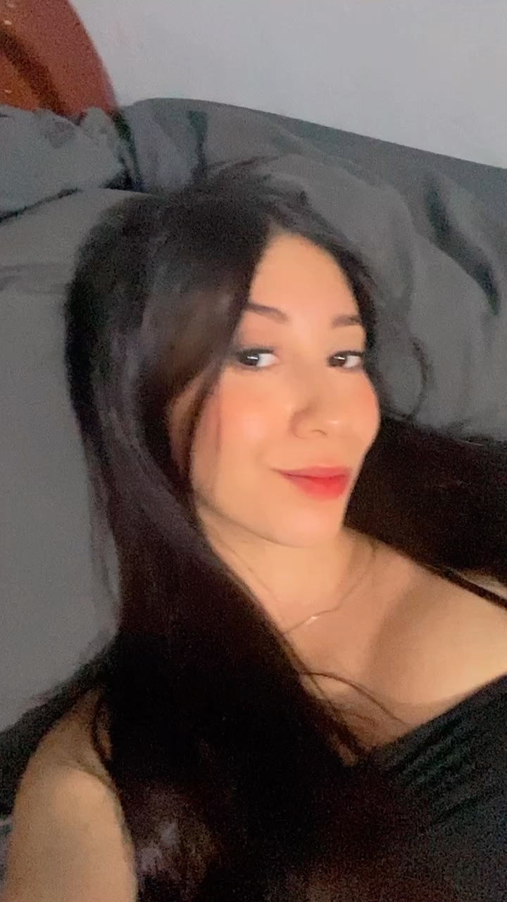 woman in a candid moment during a live video chat